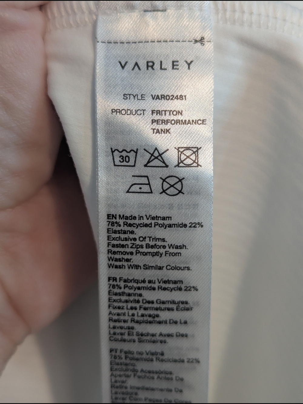 Varley Fritton Rib Performance Polo - Size S - Picture 8 of 8